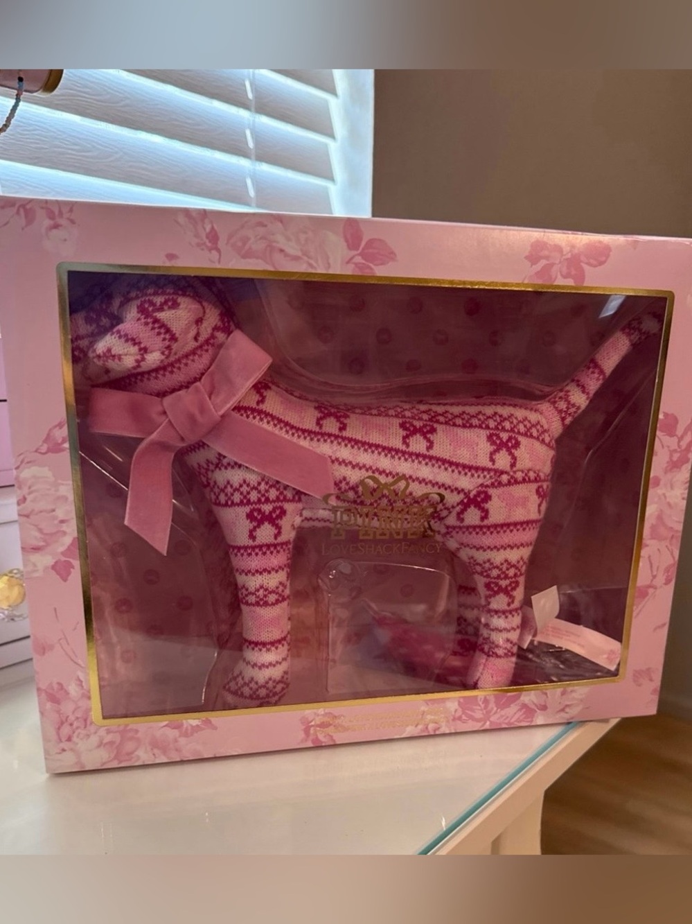 VS PINK X LOVESHACKFANCY holiday dog